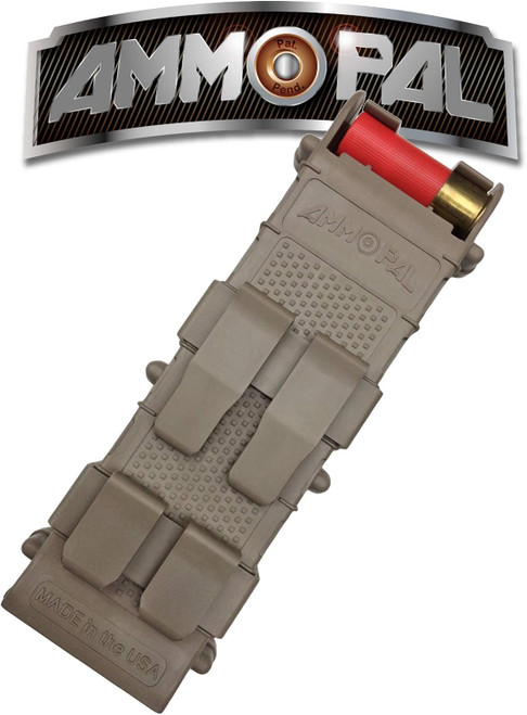 SME AmmoPal Durable High-Impact 12-10 GA Shotgun Shell Dispenser FDE 10rd