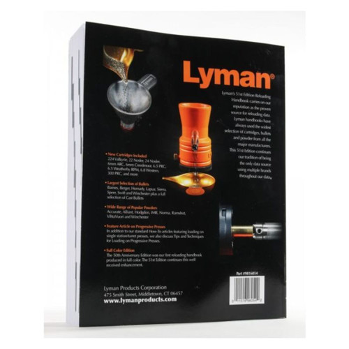 Lyman 51st Reloading Handbook Softcover Individually Shrink Wrapped Book