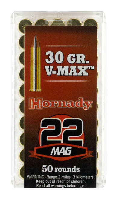 Hornady Varmint Express 22 Mag 30 gr V-Max 500 Rounds 83202