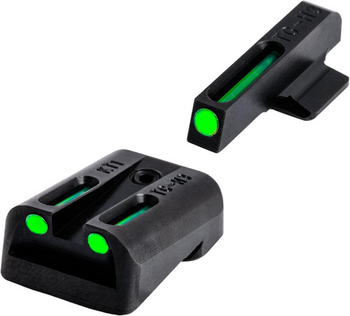 TruGlo TFO Tritium Fiber Optic Green Front Green Rear Sights Kimber 1911