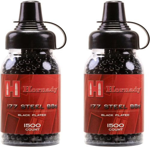 Hornady Black Diamond Anodized 177 Caliber Steel BBs 1500 Count - 2 Pack