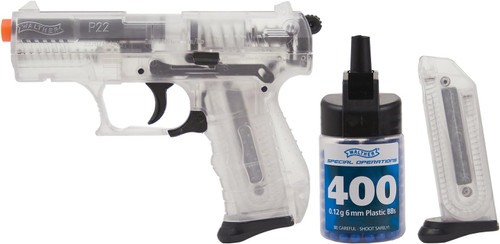 Umarex Elite Force Walther P22 Spring Powered 6mm BB Airsoft Gun Clear