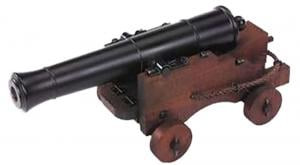 Traditions CN8052 Old Ironsides Mini Cannon 69Cal Fuse Ignition Blue CN8052