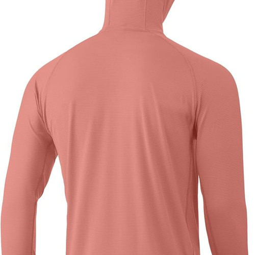 HUK Men's Standard A1A Hoodie Fishing Shirt Neon Orange XX Large