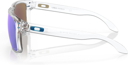 Oakley Men's Holbrook XL Square Sunglasses Polished Clear/Prizm Sapphire