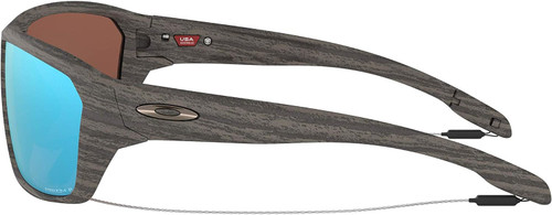 Oakley Men's Split Shot Rectangular Sunglasses Woodgrain/Prizm