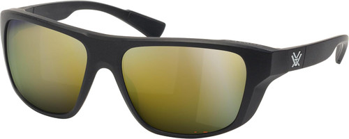 Vortex Optics Jackal Sunglasses Black Frame Amber Lens/Gold Mirror