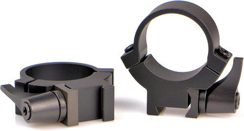 Warne Maxima 1" Rimfire Medium QD Matte Scope Rings Fits 11MM-3/8" Dovetail