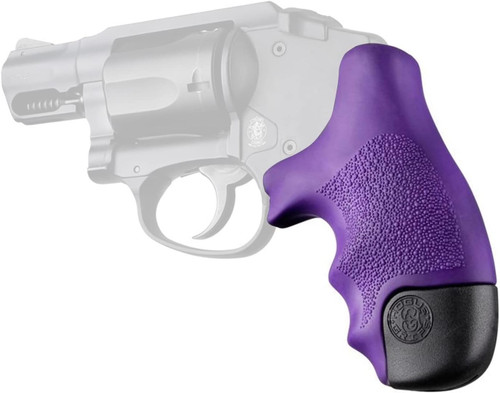 Hogue S&W J Frame Rnd Butt Centennial/Bodyguard Overmolded Rubber - Purple