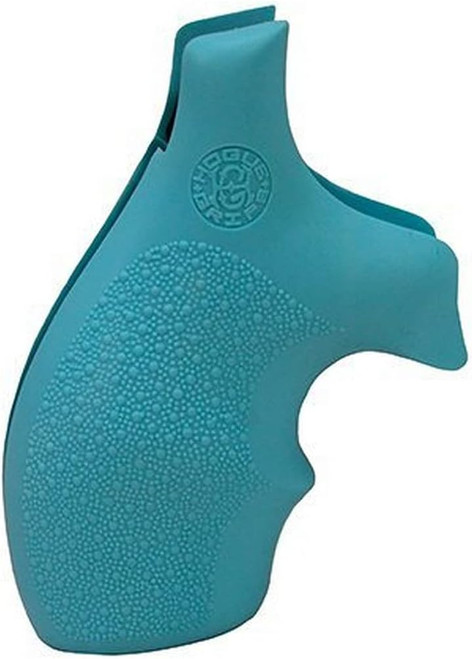 Hogue S&W J Frame Round Butt Bantam Style Revolver Grip Rubber - Aqua