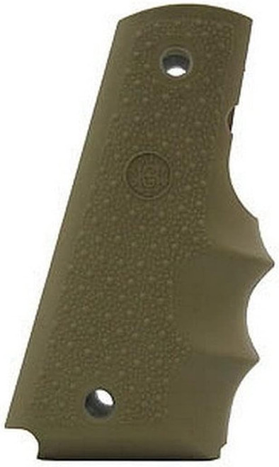 Hogue Govt. 1911 Model Rubber Grip With Finger Grooves Flat Dark Earth