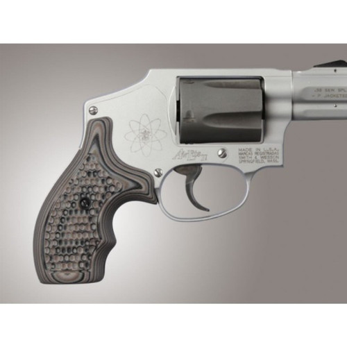 Hogue 61737 S&W J Frame Round Butt Grip Bantam Piranha Dark Earth G-10