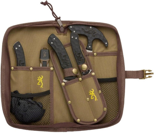 Browning 3220422B Knife Primal 6 Piece Combo Set w/Nylon Case