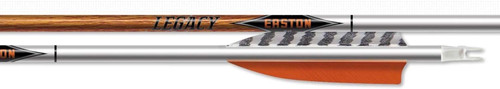 Easton Legacy Wood Grained Carbon Arrow & Hand-Feather Fletched 6.5MM 400sz