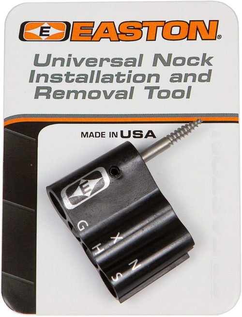Easton Archery Universal Nock Installation & Removal Tool W/ Threaded Shank Easton Archery Universal Nock Installation & Removal Tool W/ Threaded Shank