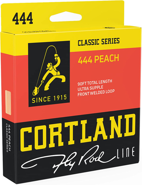 Cortland 444 Peach Fly Fishing Line Front Welded Loop Floating -90FT WF5