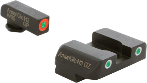 AMERIGLO Classic Glock Green Tritium Orange Outl/Green Tritium White Outl