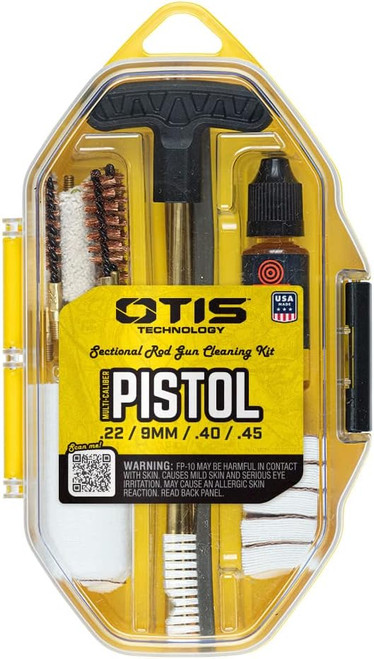 Otis Multi-Caliber Universal Pistol Cleaning Kit with Brass Rod