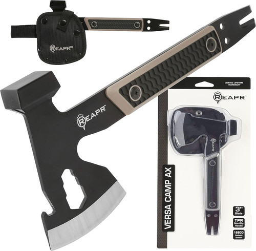 Reapr Versa Camp AX Multitool W/ Sheath 10 3/4" Overall Length - Tan