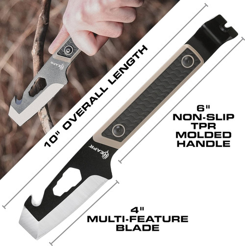 Reapr Versa Tac Pry Bar W/ Hard Molded Sheath 10" Overall Length TPR Handle