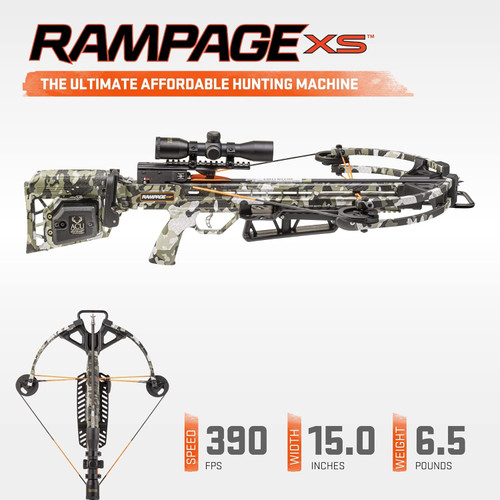 Wicked Ridge Rampage XS Crossbow 360 FPS W/ ACUdraw & Pro-View