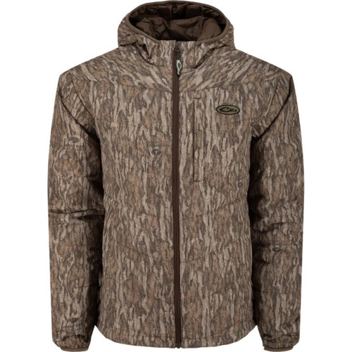 Drake Waterfowl MST Synthetic Down Hooded Jacket Mossy Oak Bottomland - XL