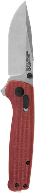 SOG Terminus XR G10 Handle Folding Pocket Knife D2 Steel Blade - Crimson