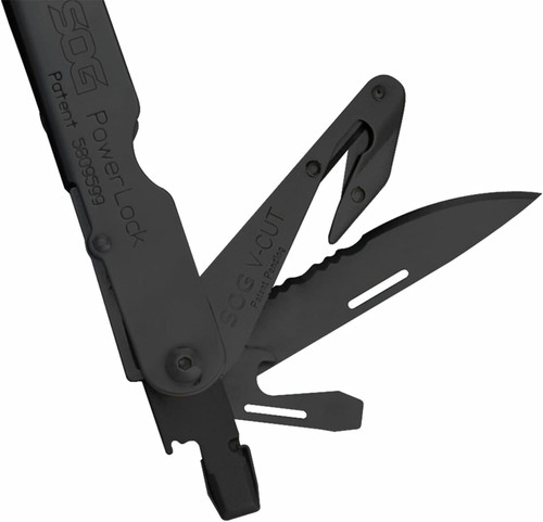 SOG Powerlock V-Cutter Multi-Tool W/ Nylon Carrying Pouch - Black