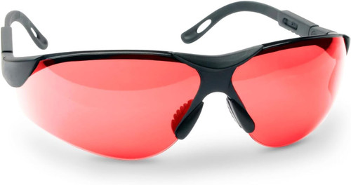 Walker's Elite Shooting Glasses Adjustable UV Protection Range Vermillion