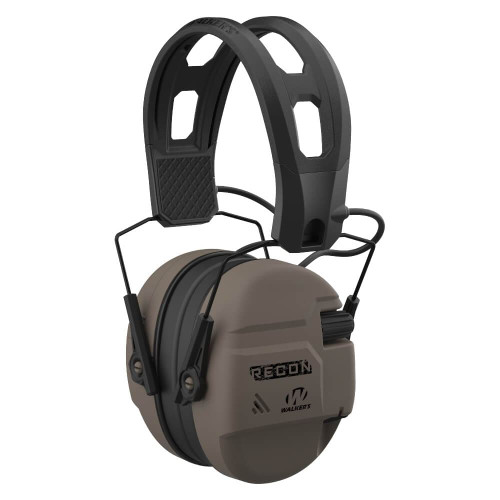 Walker's Recon Digital Electronic Muffs 2 AAA Batteries Included - FDE