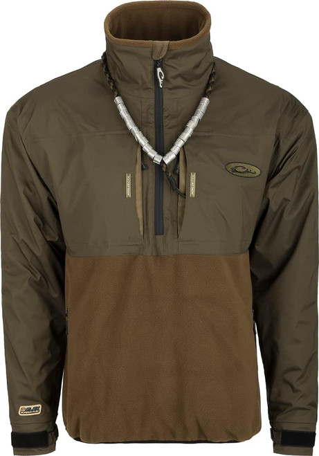 Drake Waterfowl Guardian Flex Fleece Eqwader 1/4 Zip Green Timber X-Large