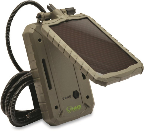 HME 5000 MAH Solar Power Panel Weather Resistant 10Ft Cord 4.5MM Adaptor HME 5000 MAH Solar Power Panel Weather Resistant 10Ft Cord 4.5MM Adaptor