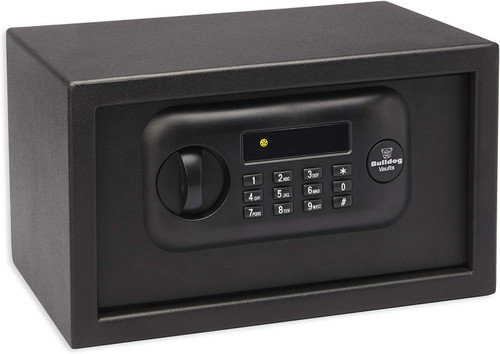 Bulldog Pit Bull Vaults Standard Digital Pistol Handgun Vault, Black