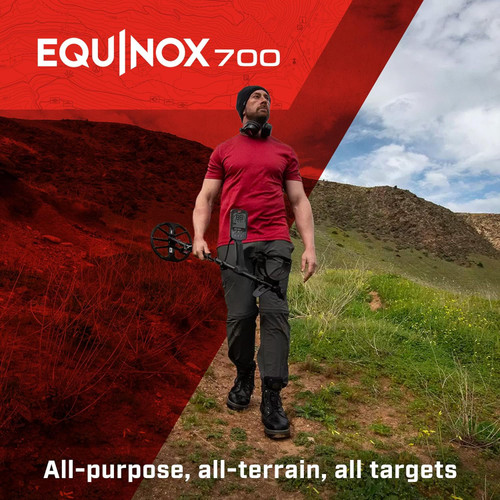 Minelab Equinox 700 Multi-Frequency Collapsible Metal Detector for Adults