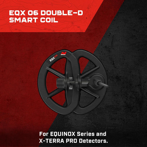 Minelab EQX 06 Double-D Waterproof Smart Coil EQUINOX Series & X-Terra Pro