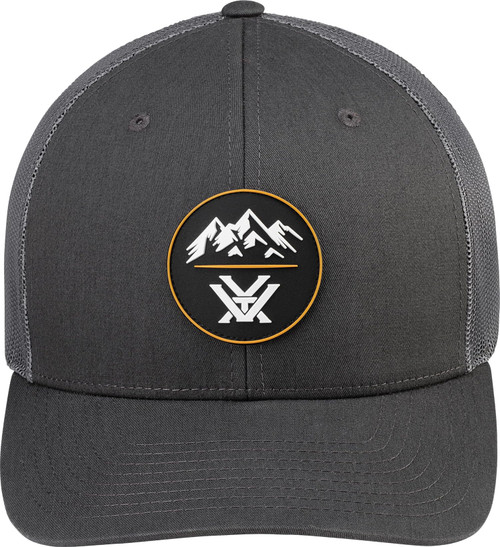 Vortex Optic Three Peaks Patch Snap Back Cap - Charcoal - OSFM