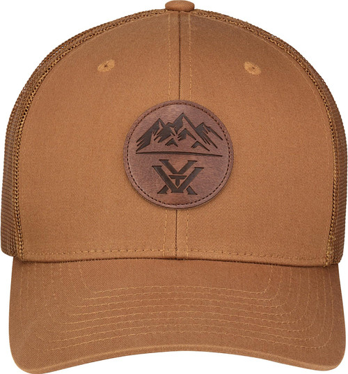 Vortex Optics Three Peaks Snap Back - Caramel W/ Leather Patch OSFM