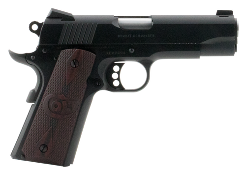 Colt O4940XE Commander Combat 45 ACP 8+1 4.25" BBL Blued Black Cherry Grips
