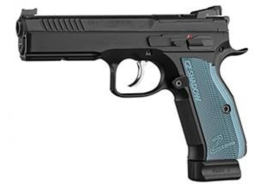 CZ USA 91251 Shadow 2 OR 9mm 19+1 4.89" BBL Black Blue Aluminum Grip Ambi