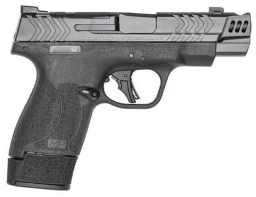 Smith & Wesson 13990 M&P 9 Shield Plus 9mm 15+1 4" BBL Gray Ported Black