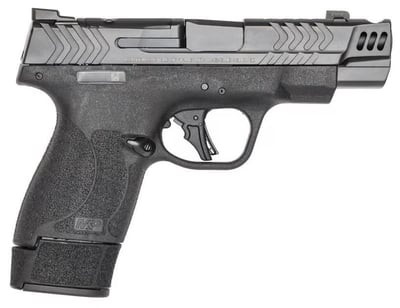 Smith & Wesson 13990 M&P 9 Shield Plus 9mm 15+1 4" BBL Gray Ported Black