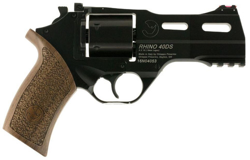 Chiappa Firearms 340165 Rhino 40DS 9mm 6rd 4" BBL Blued Cylinder Black