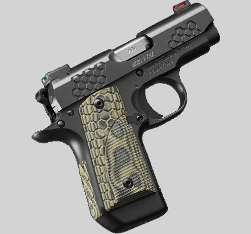 Kimber 3300198 Micro 9 KHX 9mm 7+1 3.15" BBL KimPro II Hogue G-10 Grips