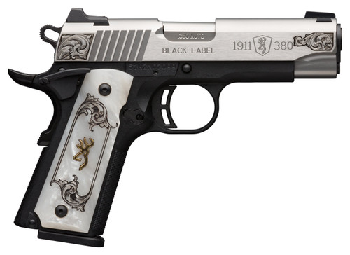 Browning 1911-380 051966492 Medallion Stainless Engraved