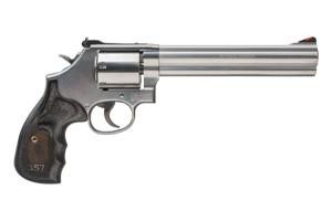 Smith & Wesson 150855 686 Plus 357 Mag SS 7" BBL 7rd Wood Grip