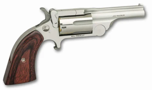 NAA 22MR250 Ranger II 22 WMR 2.50" BBL 5rd Stainless Wood Boot Grip