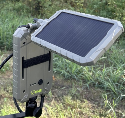 HME 3000 MAH Li-ion Battery/12V Solar Power Panel Low Light 10FT Cable