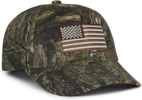 Outdoor Cap USA Logo Hat,  Mossy Oak Country DNA Camo, One Size Fits All