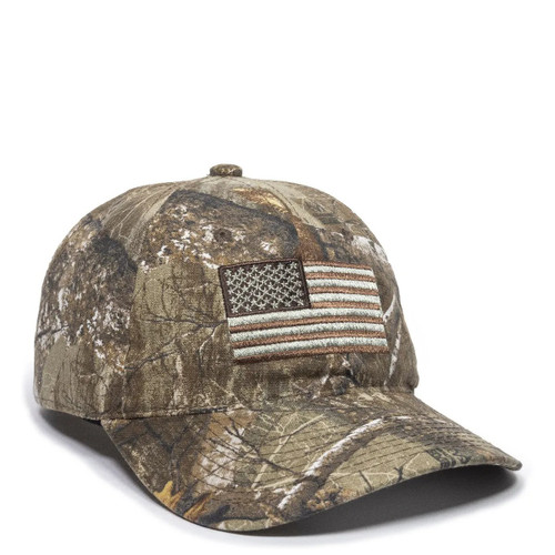 Outdoor Cap Men's Standard Americana Cap - Realtree Edge - USA-200-RT