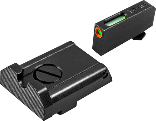 Truglo TFX PRO Fiber Optic Glock Adj Sight Set W/ Orange Focus Lock